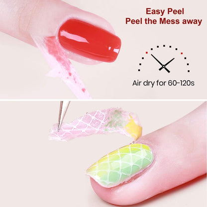 Beetles 2 Pcs 15ml No Wipe Gel Top Coat and Base Coat Set - Shine Finish and Long Lasting, Soak Off LED Nail Lamp Gel Base Top Coat Finish Nail Art Design Manicure