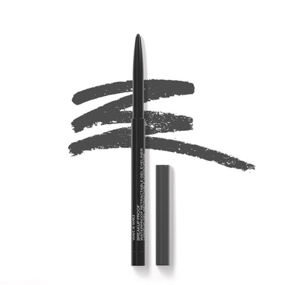 wet n wild Mega Last Breakup Proof Waterproof Retractable Gel Eyeliner - Ultra Pigmented 16-Hour Long Wear, Smudge Proof Satin Finish Formula, Cruelty-Free & Vegan