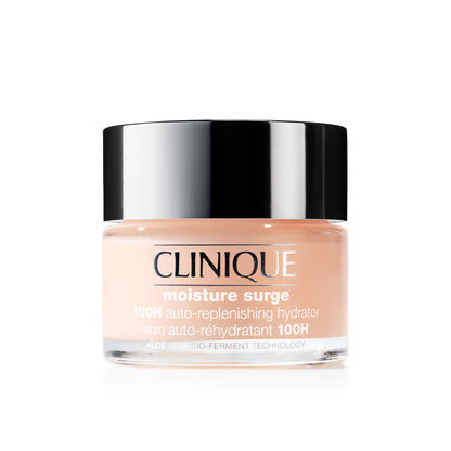 Clinique Moisture Surge 100H Auto-Replenishing Hydrator Oil Free Face Moisturizer | With Hyaluronic Acid, Aloe Bioferment and Vitamins C + E | For All Skin Types | Hydrating + Moisturizing