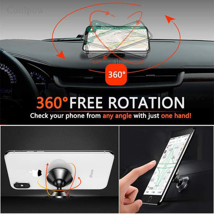 2 Packs Magnetic Phone Holder for car Strong Magnet  Mount for Car 4 Metal Plate