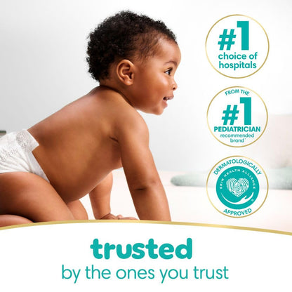 Pampers Baby Wipes Sensitive, Water Based Baby Wipes, Hypoallergenic and Unscented Baby Wipes, 56 Wipes Total (1 Flip-Top Packs)