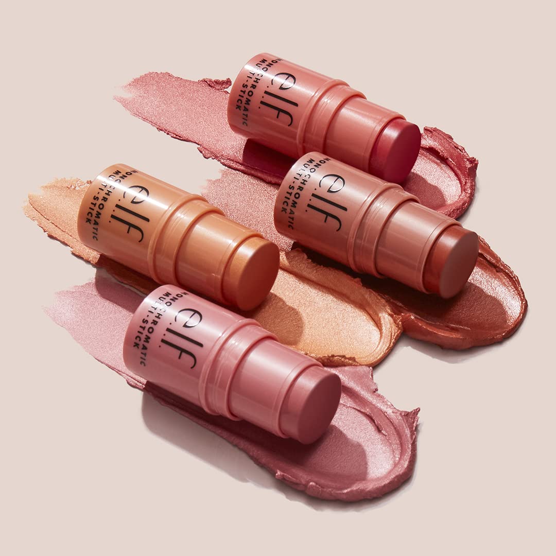 e.l.f. Monochromatic Multi Stick, Luxuriously Creamy & Blendable Color, For Eyes, Lips & Cheeks,0.17 Oz