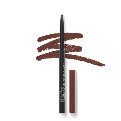 wet n wild Mega Last Breakup Proof Waterproof Retractable Gel Eyeliner - Ultra Pigmented 16-Hour Long Wear, Smudge Proof Satin Finish Formula, Cruelty-Free & Vegan