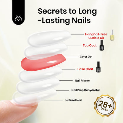 Beetles 2 Pcs 15ml No Wipe Gel Top Coat and Base Coat Set - Shine Finish and Long Lasting, Soak Off LED Nail Lamp Gel Base Top Coat Finish Nail Art Design Manicure