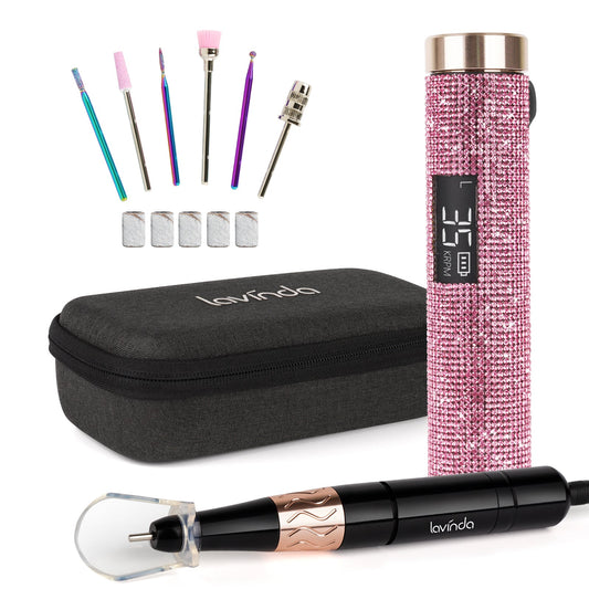 Wand Lite Nail Drill - Pink Diamond - 35,000 RPM Rechargeable