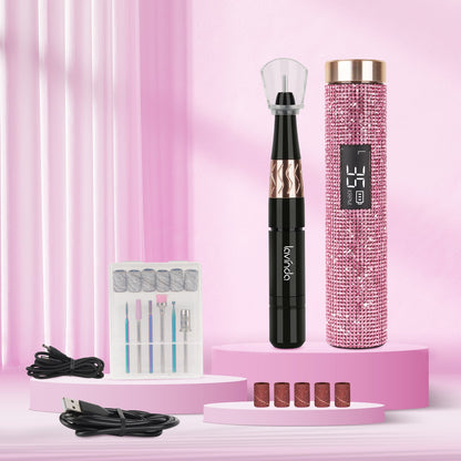 Wand Lite Nail Drill - Pink Diamond - 35,000 RPM Rechargeable