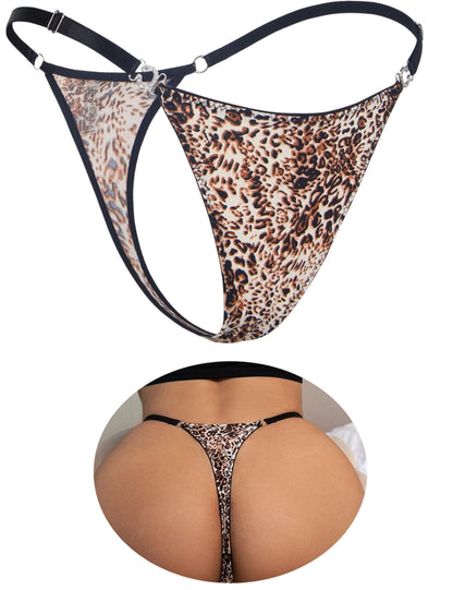 G-String Thongs for Women Sexy Underwear Adjustable String Thong T-Back Bikini Panties Cotton Crotch Underpants