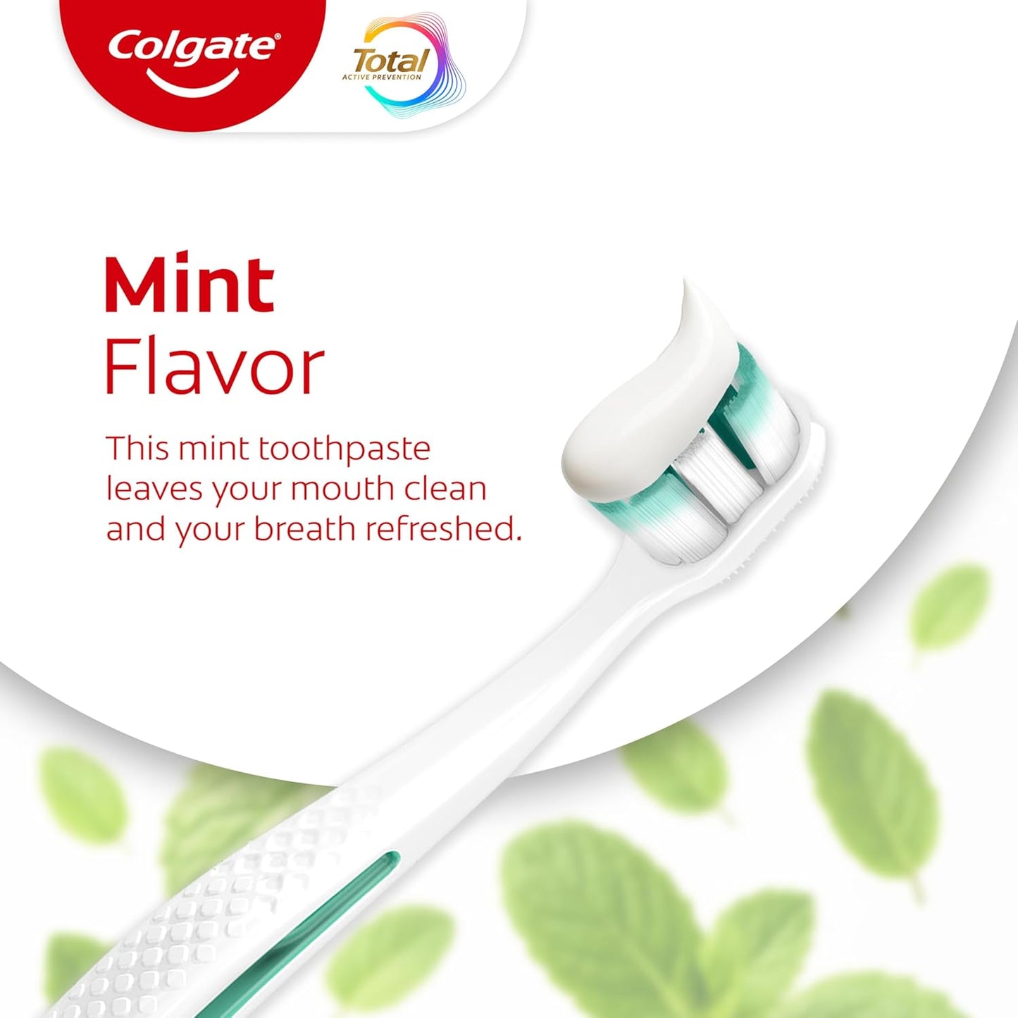 Colgate Total Active Prevention Travel Toothpaste, Whitening Toothpaste with Fluoride, Antibacterial, Mint, Clinically Proven Gum Health, Travel Size 1.4 oz
