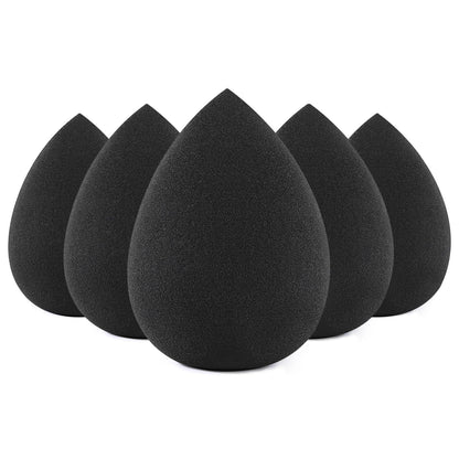 BEAKEY Makeup Sponge Set 5 Pack Micro Porous Low Absorption Soft Latex Free Foundation Beauty Sponges & Blenders for Powder Cream