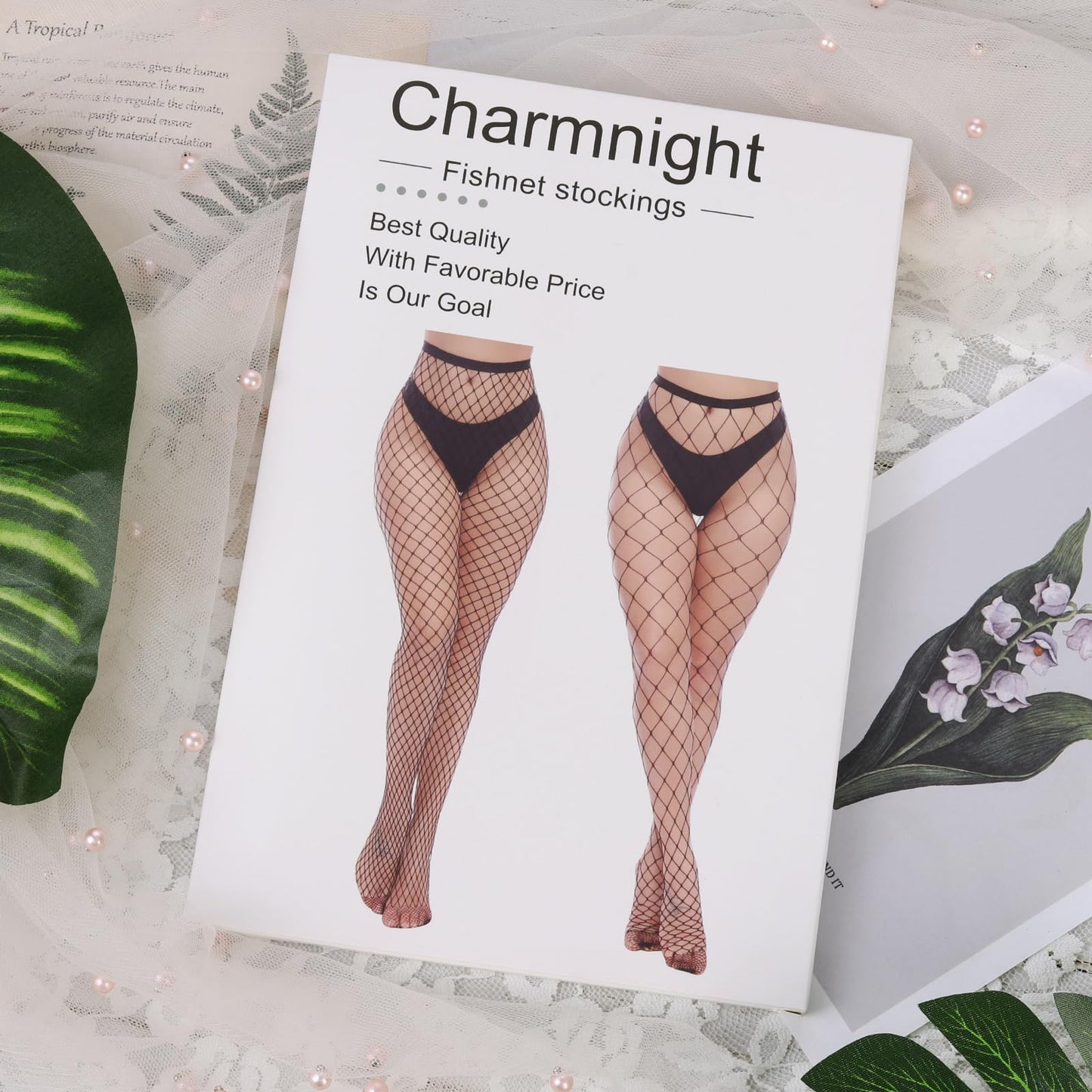Womens High Waist Tights Fishnet Stockings Thigh High Pantyhose
