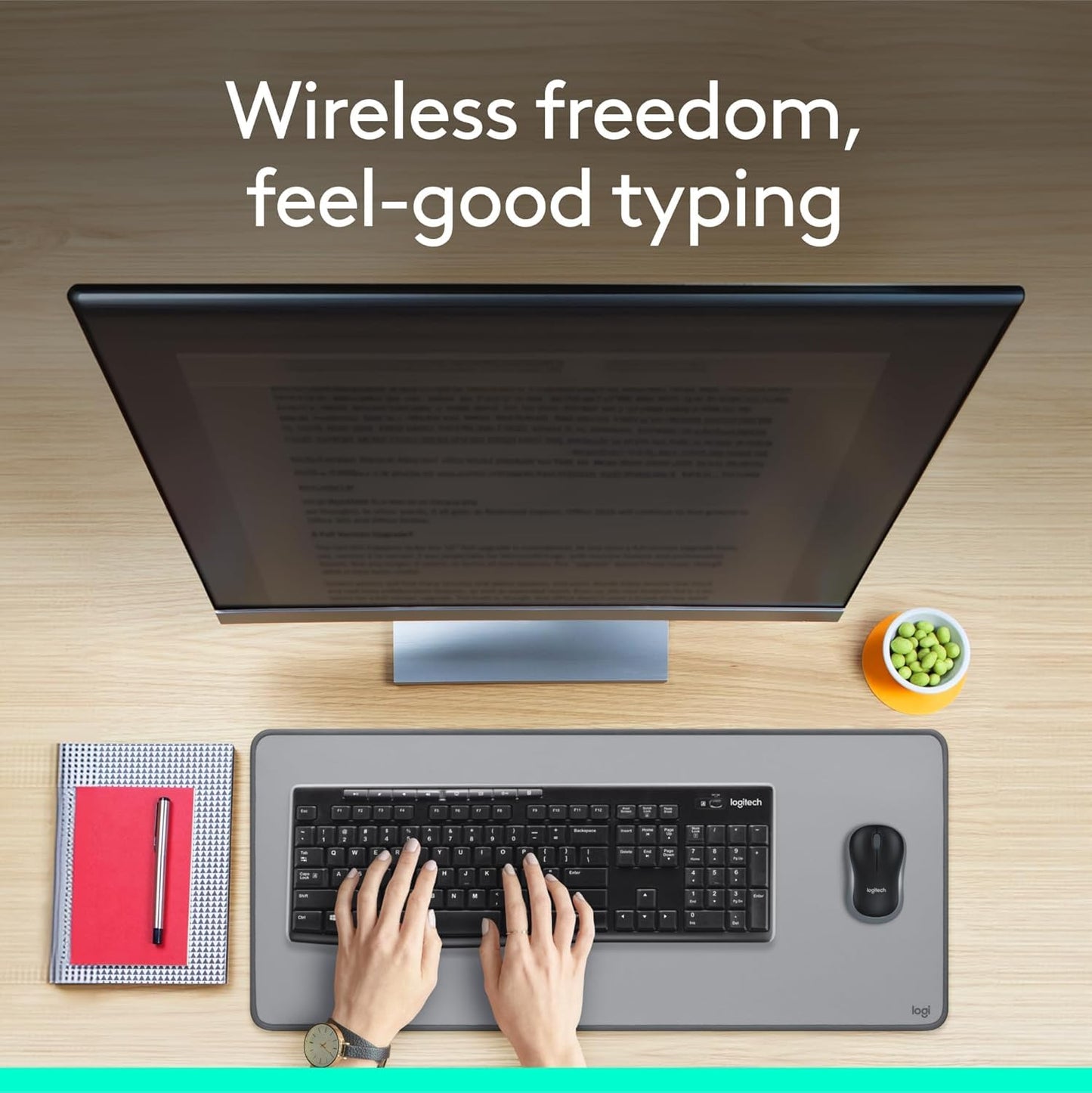 Wireless Keyboard and Mouse MK270 Combo for Windows, 2.4 GHz, 8 Multimedia Keys