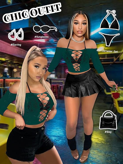 Buitifo Womens Lingerie Set Fishnet BabyDoll Bodysuit Sexy Nightwear