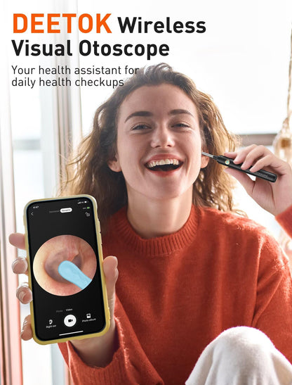 Ear Wax Removal Tool Camera - Ear Cleaner with 1080P HD Camera, Otoscope with Light with 50 Replacement