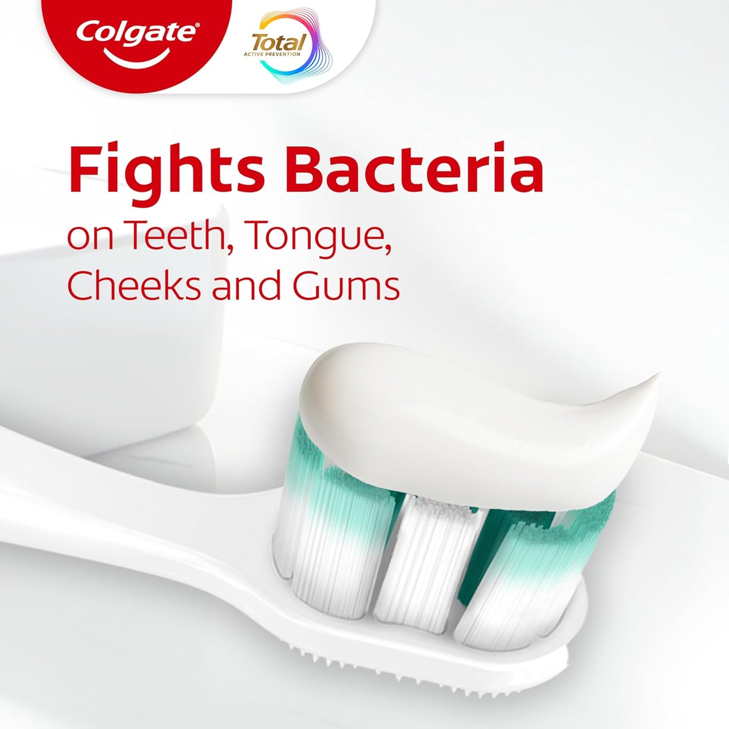 Colgate Total Active Prevention Travel Toothpaste, Whitening Toothpaste with Fluoride, Antibacterial, Mint, Clinically Proven Gum Health, Travel Size 1.4 oz