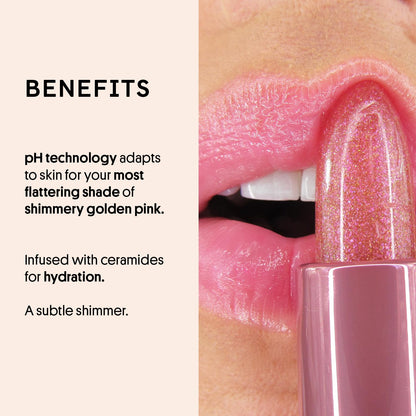 Glimmer Balm, pH Lip Balm, Color Changing Lipstick and Tinted, Vegan & Cruelty Free Lip Balm, Hydrate & Plump