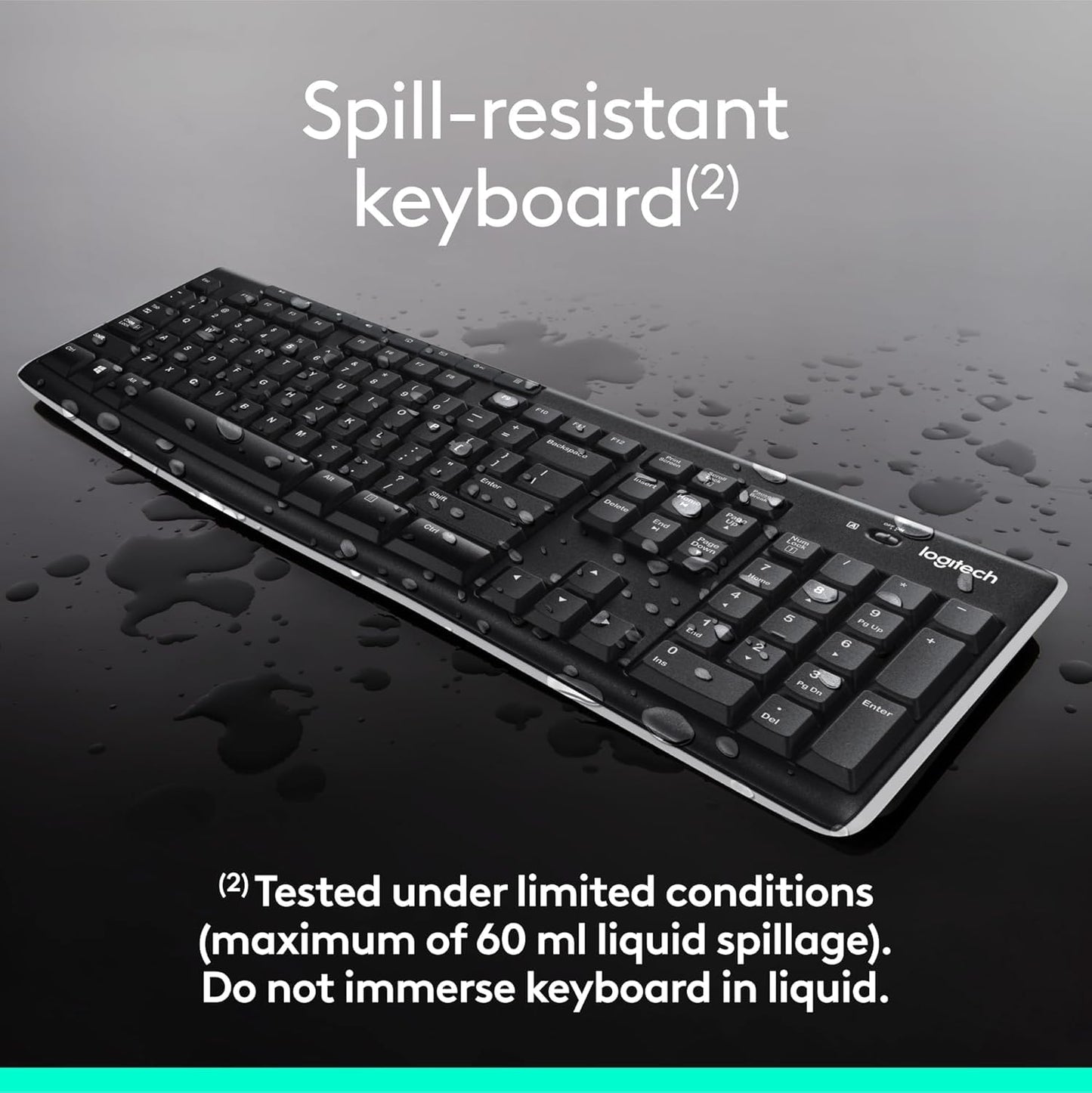 Wireless Keyboard and Mouse MK270 Combo for Windows, 2.4 GHz, 8 Multimedia Keys