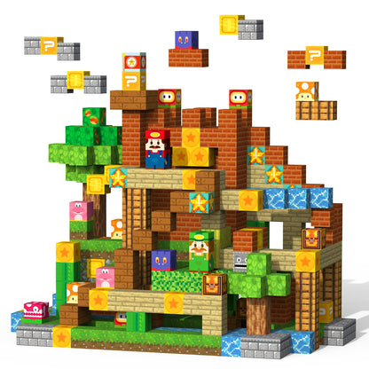 Magnetic Blocks Magnet Building Toys, STEM Building Game Montessori Sensory Toys for Kids Ages 3 to 10 years