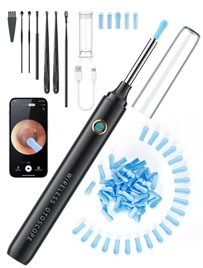 Ear Wax Removal Tool Camera - Ear Cleaner with 1080P HD Camera, Otoscope with Light with 50 Replacement