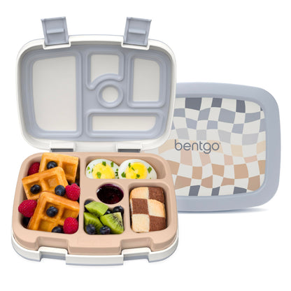 Kids Prints Leak-Proof, 5-Compartment Bento-Style Kids Lunch Box - Ideal Portion Sizes for Ages 3-7, Durable, Drop-Proof, Dishwasher Safe, & PFAS & BPA-Free Materials