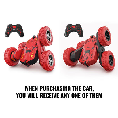 Stunt Car Toy Gift, 4WD Remote Control Car with 2 Sided 360 Rotating Rc Car for Kids