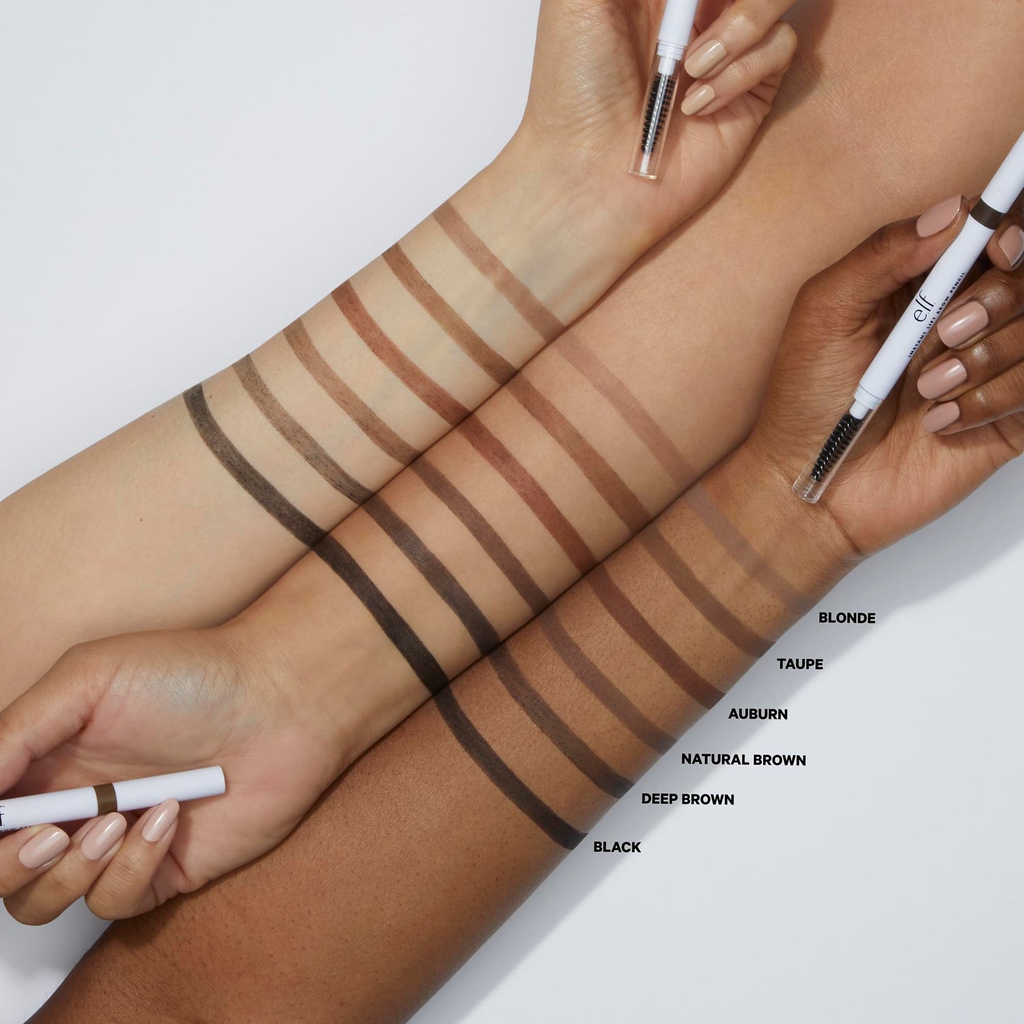 e.l.f. Instant Lift Brow Pencil, Dual-Sided, Precise, Fine Tip, Shapes, Defines, Fills Brows, Contours, Combs, Tames, 0.006 Oz