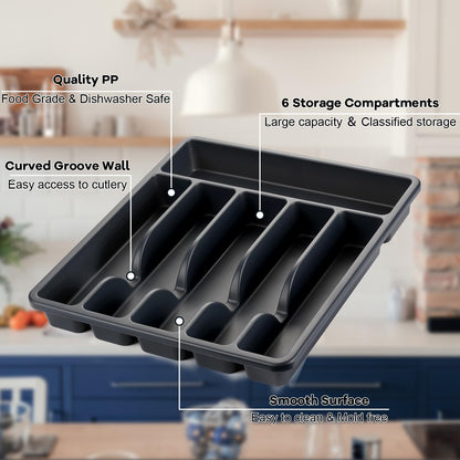 Stainless Steel Flatware with Steak Knives, Forks, Spoons, Knives - Dishwasher Safe for Home or Restaurant