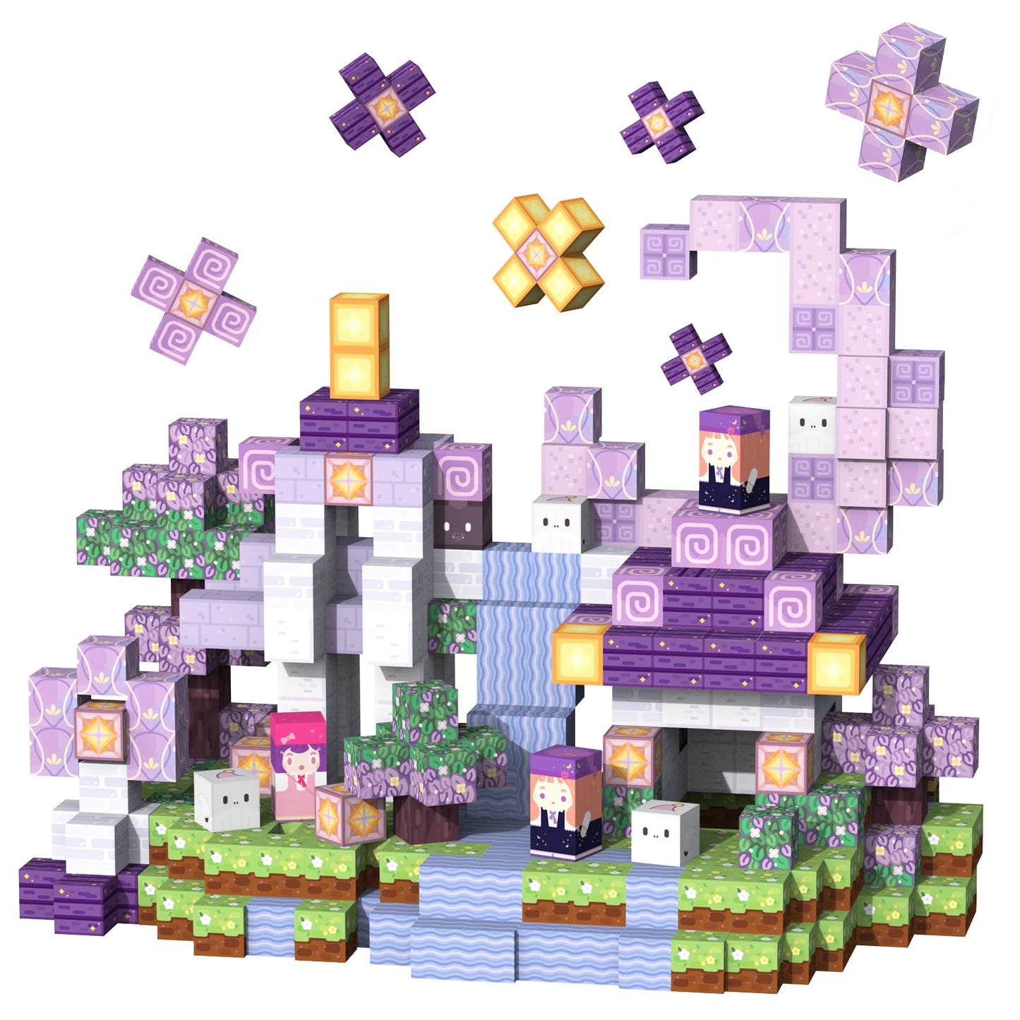 Magnetic Blocks Magnet Building Toys, STEM Building Game Montessori Sensory Toys for Kids Ages 3 to 10 years