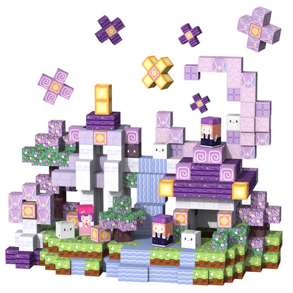 Magnetic Blocks Magnet Building Toys, STEM Building Game Montessori Sensory Toys for Kids Ages 3 to 10 years