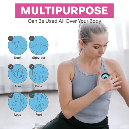 Massage Ball Therapy Set for Muscle Knots and Post-Workout - Physical Therapy Balls, Trigger Point & Yoga Therapy, Massage Ball for Feet - 6-Piece Set