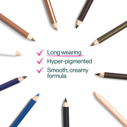 wet n wild Color Icon Kohl Eyeliner Pencil, Rich Hyper-Pigmented Color, Smooth Creamy Application, Long-Wearing Matte Finish Versatility, Cruelty-Free