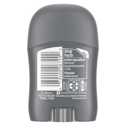 DOVE MEN + CARE Antiperspirant Deodorant Stick Clean Comfort 72-Hour Sweat & Odor Protection Antiperspirant for Men With 1/4 Moisturizing Cream 0.5 oz