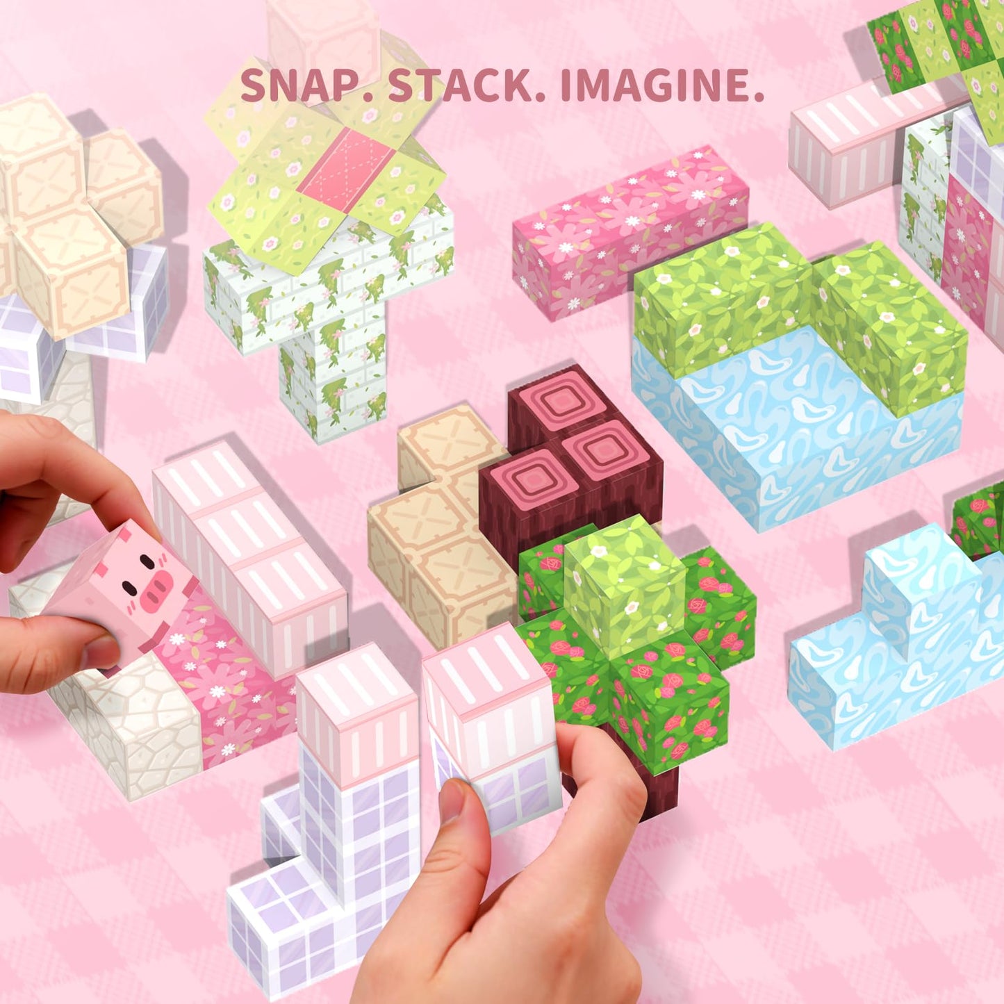 Magnetic Blocks Magnet Building Toys, STEM Building Game Montessori Sensory Toys for Kids Ages 3 to 10 years