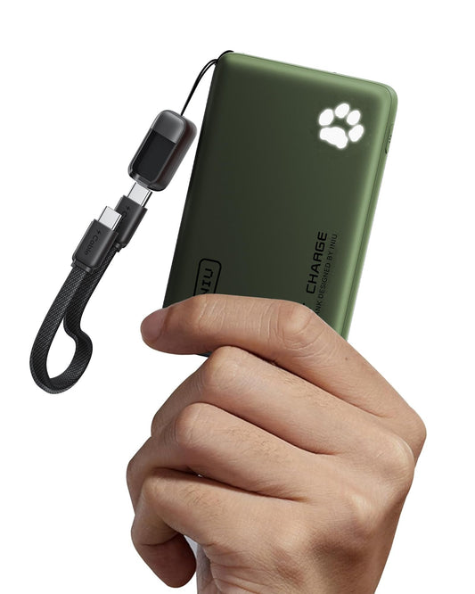 Portable Charger, Ultra Slim 10000mAh 45W PD Power Bank, Fast Charging Mini Battery Pack