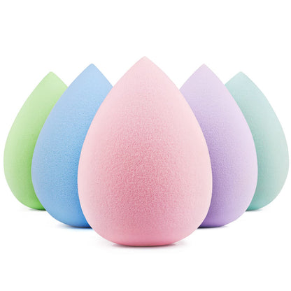 BEAKEY Makeup Sponge Set 5 Pack Micro Porous Low Absorption Soft Latex Free Foundation Beauty Sponges & Blenders for Powder Cream