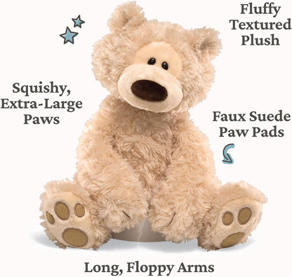 Philbin Classic Teddy Bear, Premium Stuffed Animal for Ages 1 and Up