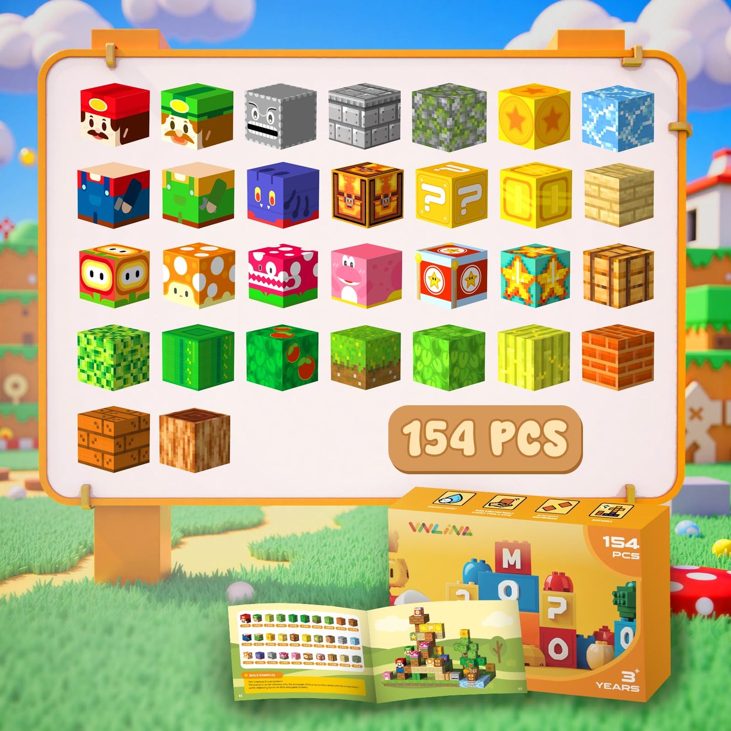 Magnetic Blocks Magnet Building Toys, STEM Building Game Montessori Sensory Toys for Kids Ages 3 to 10 years