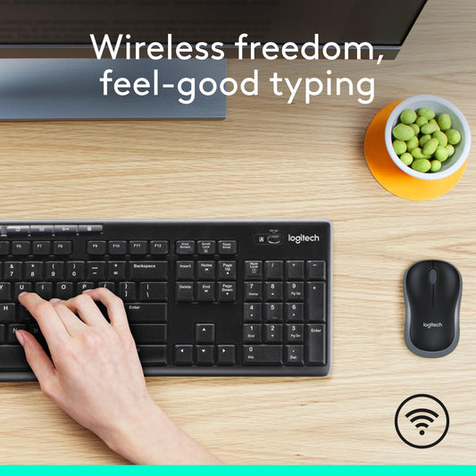 Wireless Keyboard and Mouse MK270 Combo for Windows, 2.4 GHz, 8 Multimedia Keys
