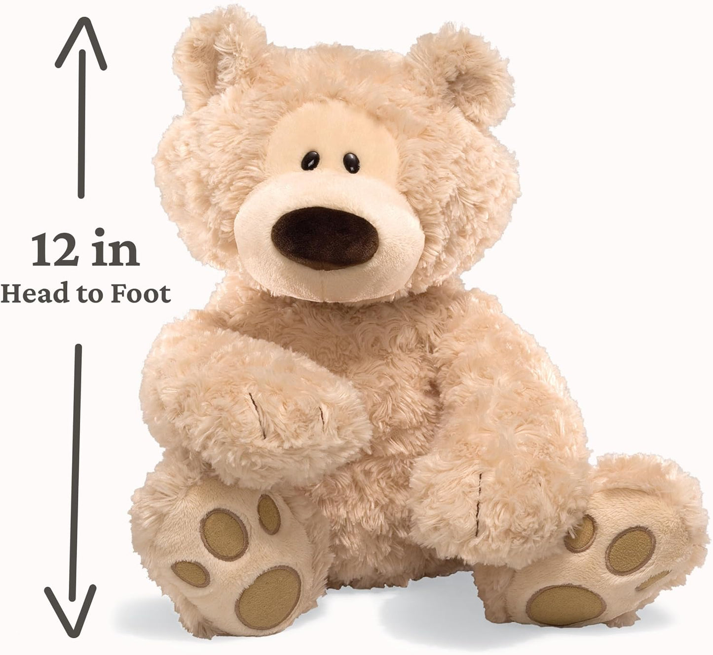 Philbin Classic Teddy Bear, Premium Stuffed Animal for Ages 1 and Up