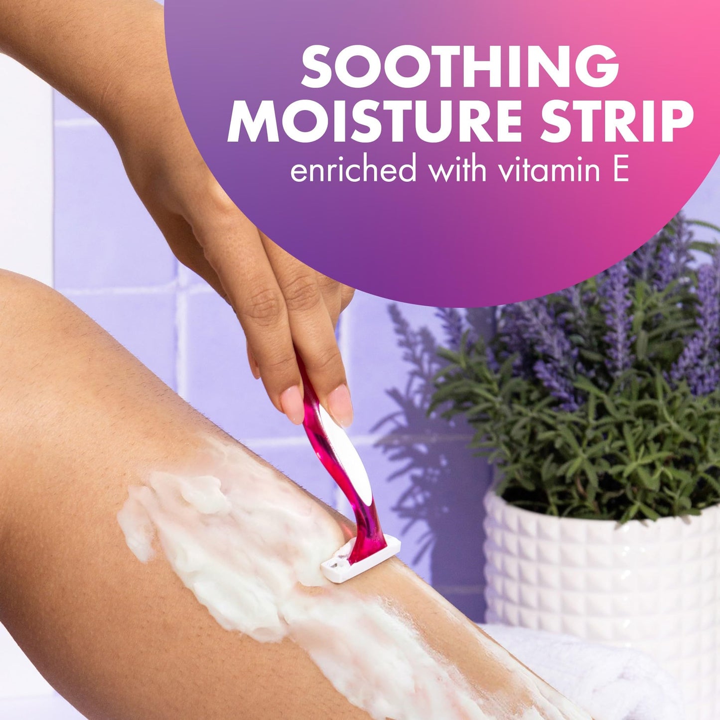 BIC Soleil 3 Scented Women’s Disposable Razor, 3 Blades with a Moisture Strip For a Silky Shave, Assorted, 4 Piece Razor Set