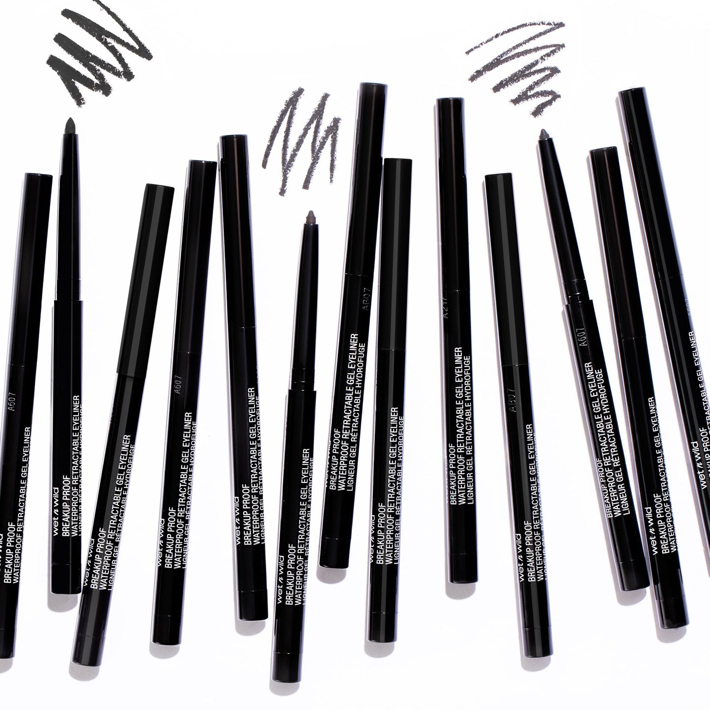 wet n wild Mega Last Breakup Proof Waterproof Retractable Gel Eyeliner - Ultra Pigmented 16-Hour Long Wear, Smudge Proof Satin Finish Formula, Cruelty-Free & Vegan