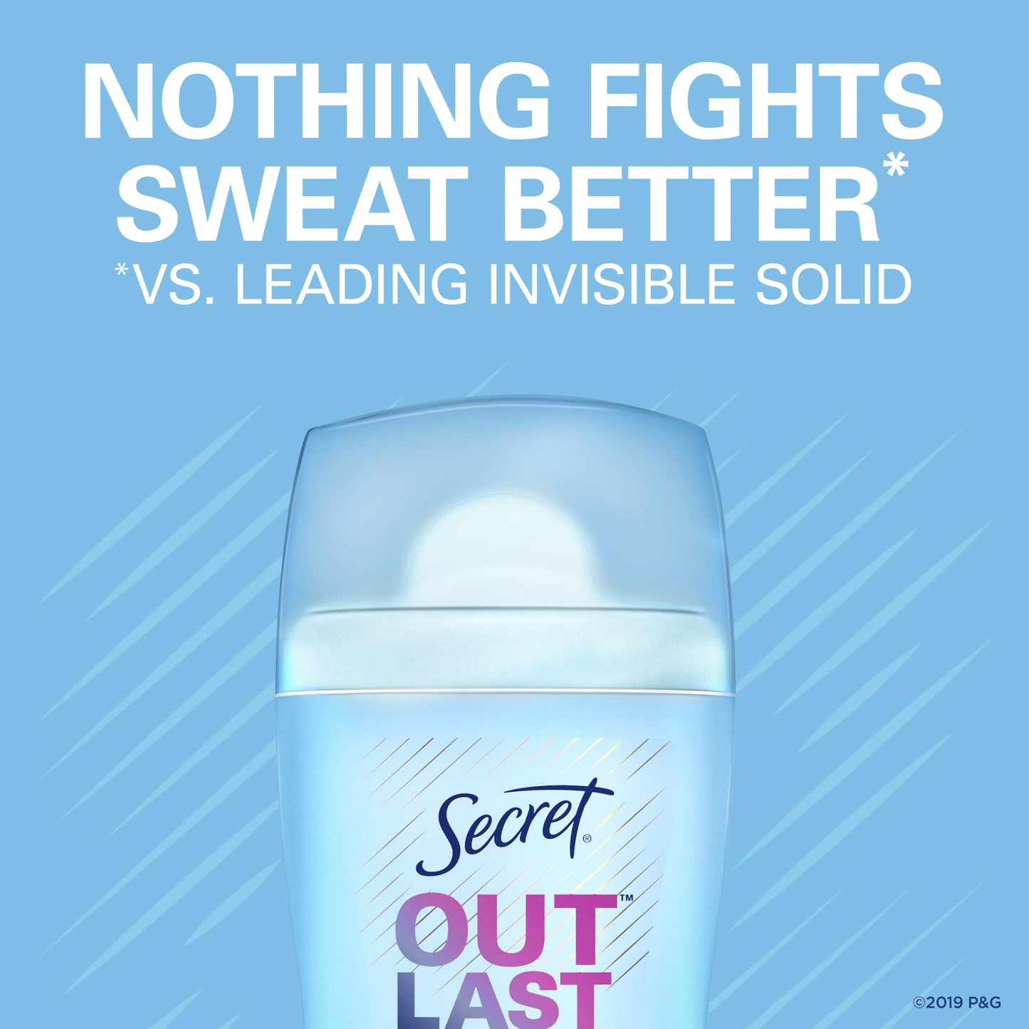 Secret Outlast Antiperspirant Deodorant for Women, 72hr Sweat & Odor Protection, PH Balancing Minerals, Invisible Solid, Completely Clean Scent,0.5 oz