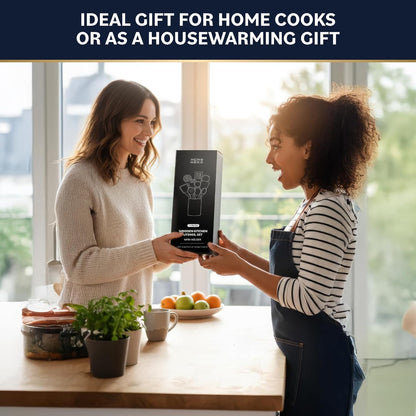 Wooden Utensil Set – Natural Teak Wooden Kitchen Utensils Set with Sturdy, Easy-to-Clean Wooden Spoons for Cooking – Non-Scratch Teak Cooking Utensils (11 pcs)