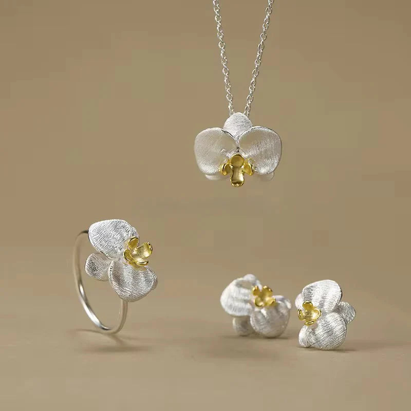 Orchid Stud Earrings