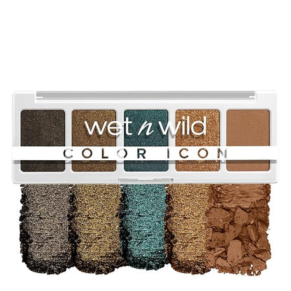 wet n wild Color Icon Eyeshadow Makeup 5 Pan Palette, Matte, Shimmer, Metallic, Long Wearing, Rich Buttery Pigment, Cruelty Free