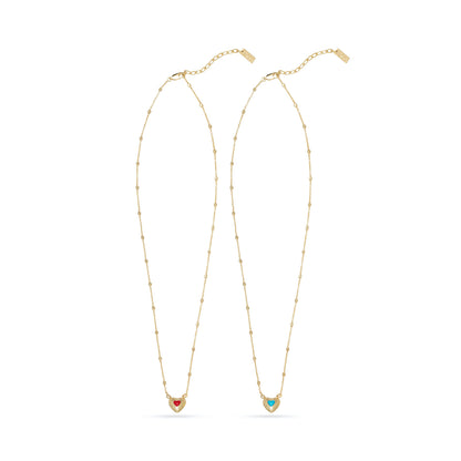 Double Heart Necklace