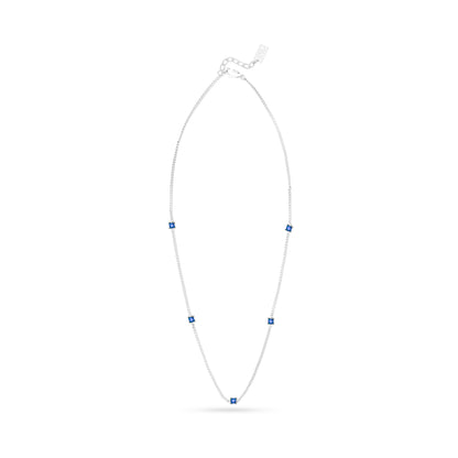 AC Gold Plated Necklace with Colored Zircon Gemstone