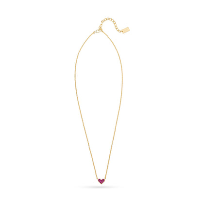 AC Heart Necklace with Gemstone