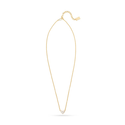 AC Heart Necklace with Gemstone