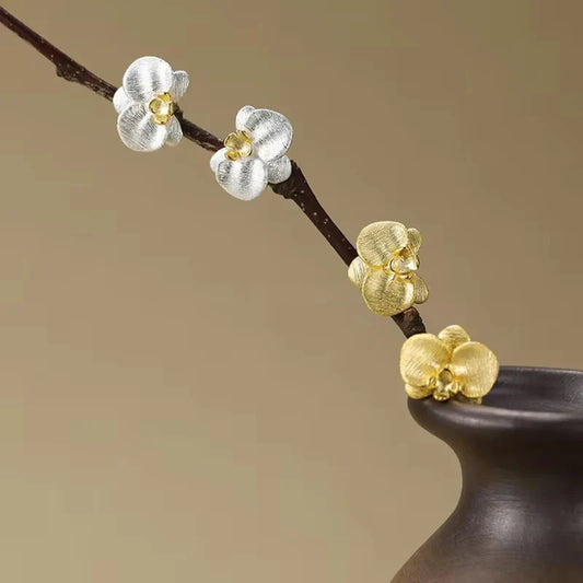 Orchid Stud Earrings