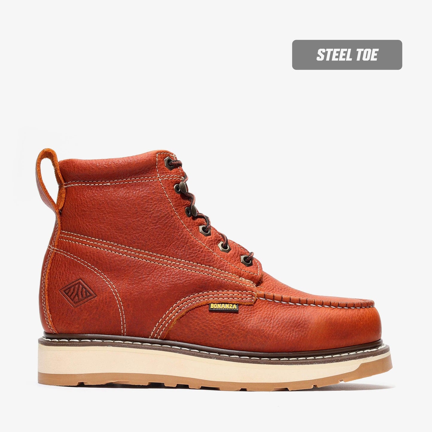 FRONTIER DUAL 6" MOC TOE STEEL TOE Boots